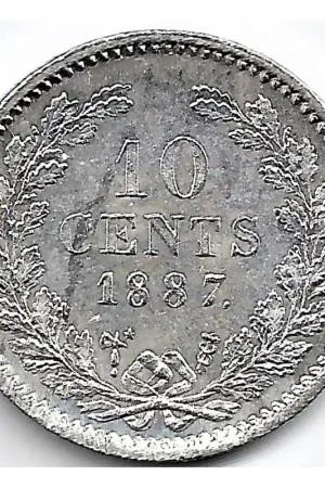 Nederland 1887 10 Cent Willem III UNC Tani