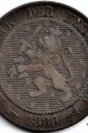 Nederland 1880 2½ Cent Willem III ZF- Oryginalny