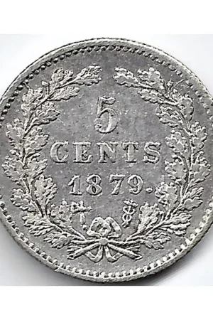 Nederland 1879 5 CentWillem III P- Wyprzedaż