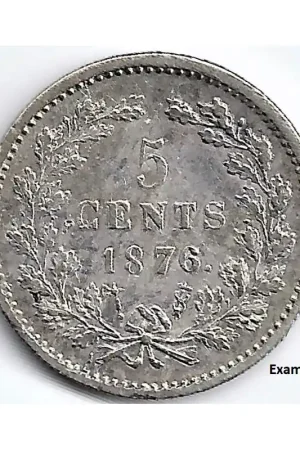 Nederland 1876 5 Cent Willem III ZF- Bezpieczna płatność