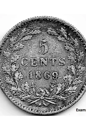 Nederland 1869 5 Cent Willem III F+ Popularny