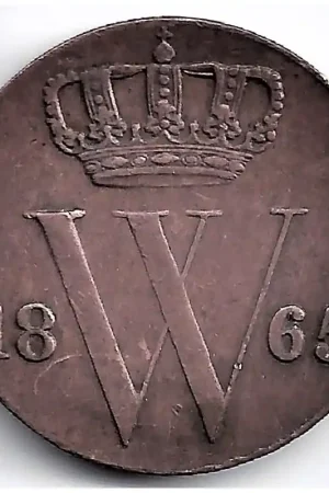 Bezpieczna płatność Nederland 1865 ½ Cent Willem III ZF