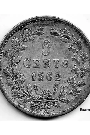 Nederland 1862 5 CentWillem III ZF- Promocja