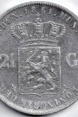 Promocja Nederland 1861 (a) 2½ Gulden Willem III ZF+