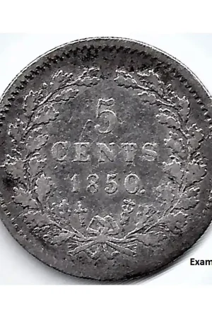 Nowość Nederland 1850 5 Cent Willem III ZF-