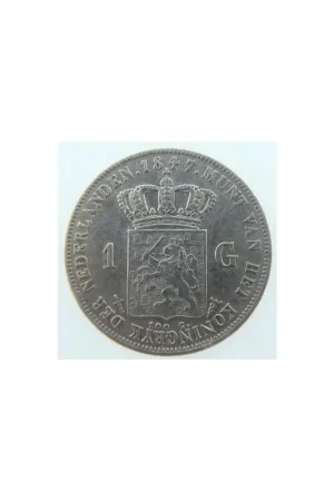 Nederland 1 Gulden 1847 Willem II Zf+ Zamów teraz
