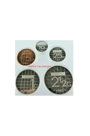 Premium Losse serie Nederland 1982 5 cent t/m 2½ Gulden Proof
