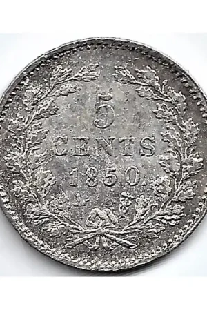 Wyprzedaż Nederland 1850 5 Cent Willem III P-
