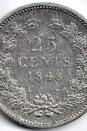 Ostatnia szansa Nederland 1848. 25 Cent Willem II P-