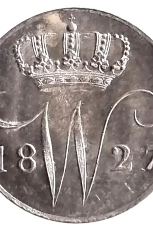 Nederland 1827 over 1817 5 Cent Willem I Unc- Wyprzedaż