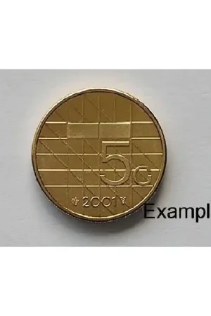 Wysoka jakość 5 Gulden 2001 Unc