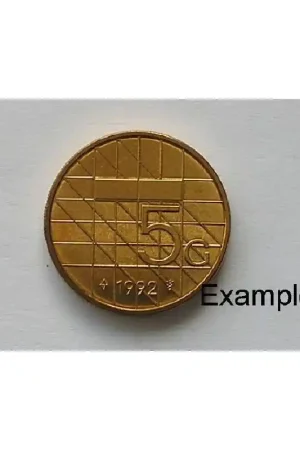 5 Gulden 1992 Unc Oryginalny