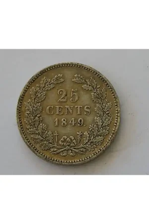 Darmowa dostawa 25 Cent 1849 PR+