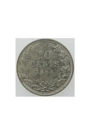 10 Cent 1904 Wilhelmina Pr- Tani