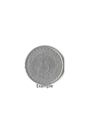 Zwrot pieniędzy Suriname 25 Cents 1988 Zf