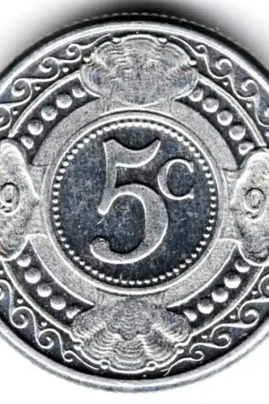 Najlepsza cena Nederlandse Antillen 5 cent 1999 UNC