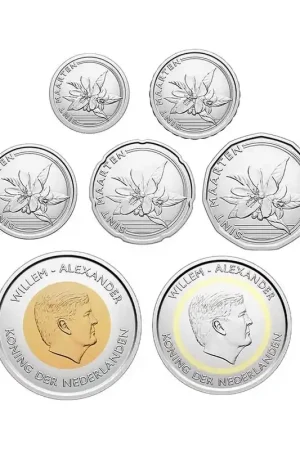 Wysoka jakość Sint Maarten 2025 Serie 1 cent t/m 5 gulden