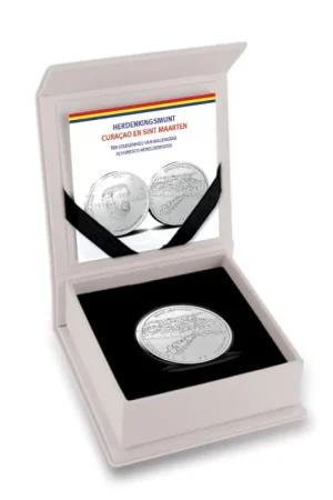 Ekspresowa dostawa Nederlandse Antillen Curaçao & Sint Maarten 2023 5 Gulden 'Willemstad' Zilver proof