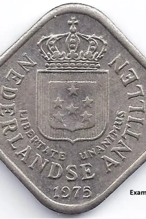 Oryginalny Nederlandse Antillen 5 cent 1975 P+