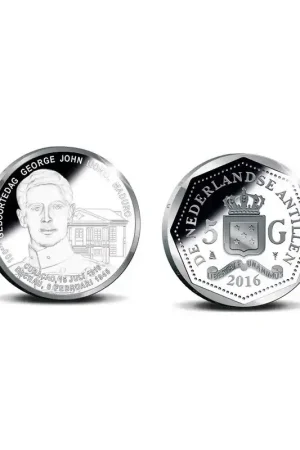 Nederlandse Antillen 2016 5 Gulden 'George Maduro' Zilver proof Tylko dziś