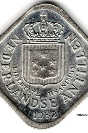 Premium Nederlandse Antillen 5 cent 1982 UNC-
