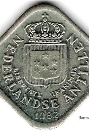 Nederlandse Antillen 5 cent 1982 P Zwrot pieniędzy