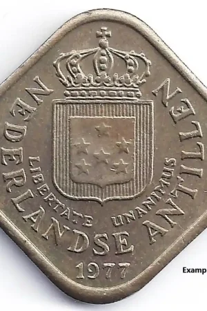 Bezpieczna płatność Nederlandse Antillen 5 cent 1977 UNC-
