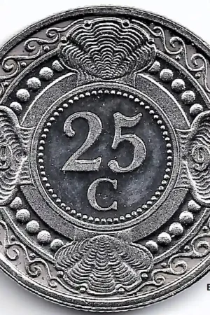 Nederlandse Antillen 1996 25 Cent Beatrix UNC Bezpieczna płatność