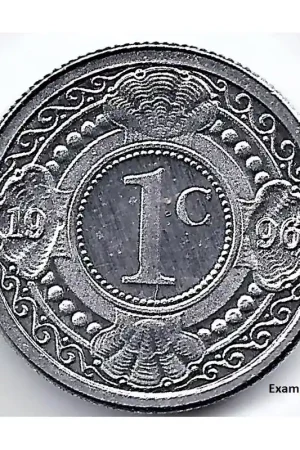 Oryginalny Nederlandse Antillen 1996 1 Cent Beatrix UNC