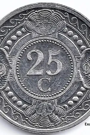 Premium Nederlandse Antillen 1993 25 Cent Beatrix UNC-