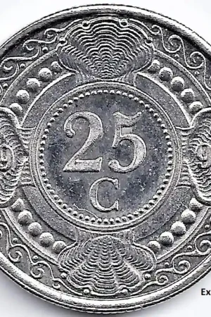 Nederlandse Antillen 1992 25 Cent Beatrix UNC Tylko dziś