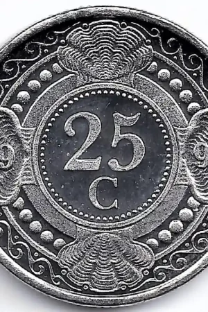 Nederlandse Antillen 1992 25 Cent Beatrix UNC Rabat