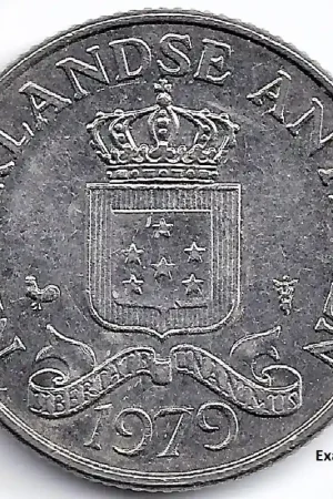 Nederlandse Antillen 1979 25 Cent Juliana UNC- Autentyczny