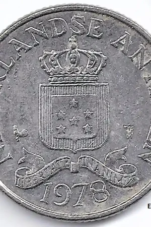 Nederlandse Antillen 1978 25 Cent Juliana P+ Zwrot pieniędzy