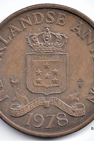 Nederlandse Antillen 1978 2,5 Cent Juliana ZF+ Tylko dziś