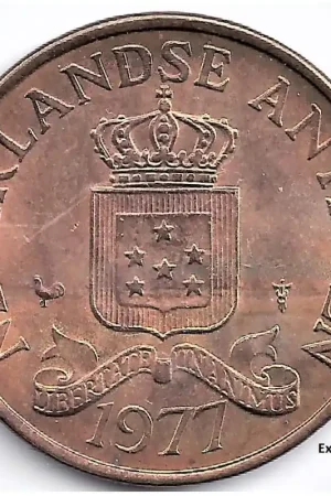 Nowość Nederlandse Antillen 1977 2,5 Cent Juliana UNC
