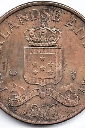 Nederlandse Antillen 1977 2,5 Cent Juliana P+ Promocja