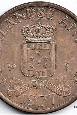 Tani Nederlandse Antillen 1977 1 Cent Juliana P+