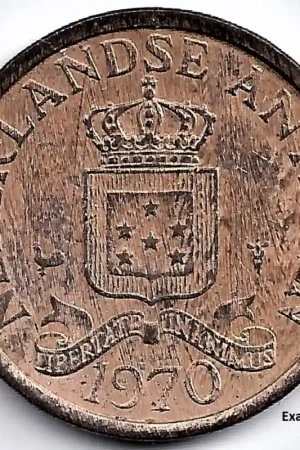 Darmowa dostawa Nederlandse Antillen 1970 1 Cent Juliana P+