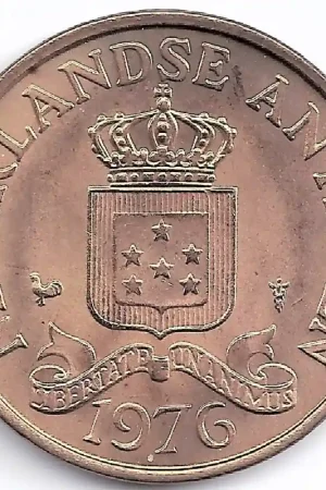 Nederlandse Antillen 1976 2,5 Cent Juliana UNC Zwrot pieniędzy