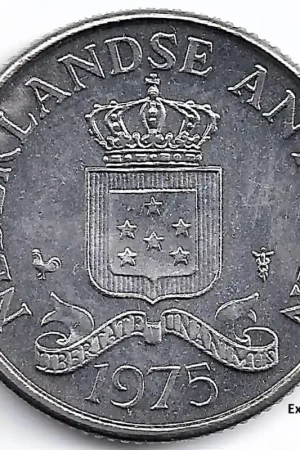 Nederlandse Antillen 1975 25 Cent Juliana UNC Darmowa dostawa