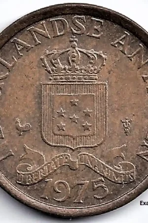 Bezpieczna płatność Nederlandse Antillen 1975 1 Cent Juliana p+
