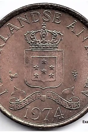 Ostatnia szansa Nederlandse Antillen 1974 1 Cent Juliana UNC