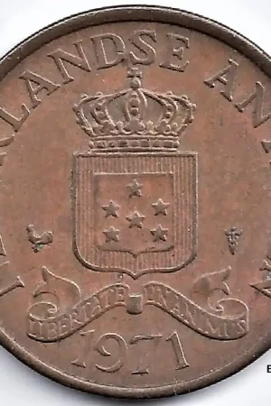 Oferta limitowana Nederlandse Antillen 1973 2,5 Cent Juliana ZF+