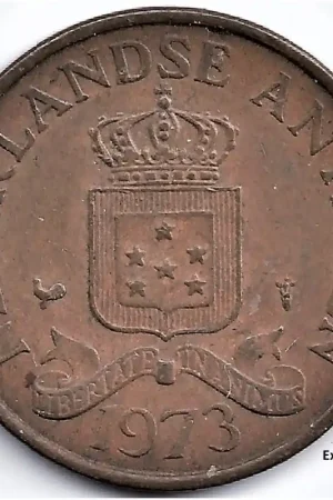 Nederlandse Antillen 1973 2,5 Cent Juliana ZF Niska cena