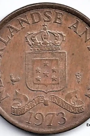 Szybka dostawa Nederlandse Antillen 1973 1 Cent Juliana ZF+