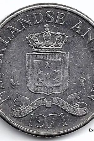 Rabat Nederlandse Antillen 1971 25 Cent Juliana UNC-