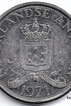 Nederlandse Antillen 1971 25 Cent Juliana P- Niska cena