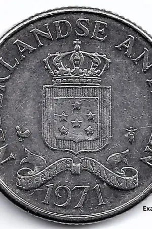 Nederlandse Antillen 1971 25 Cent Juliana P+ Niska cena