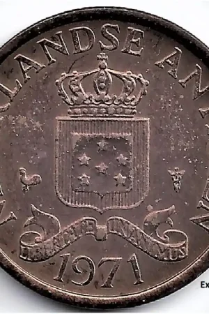 Wyprzedaż Nederlandse Antillen 1971 1 Cent Juliana UNC-
